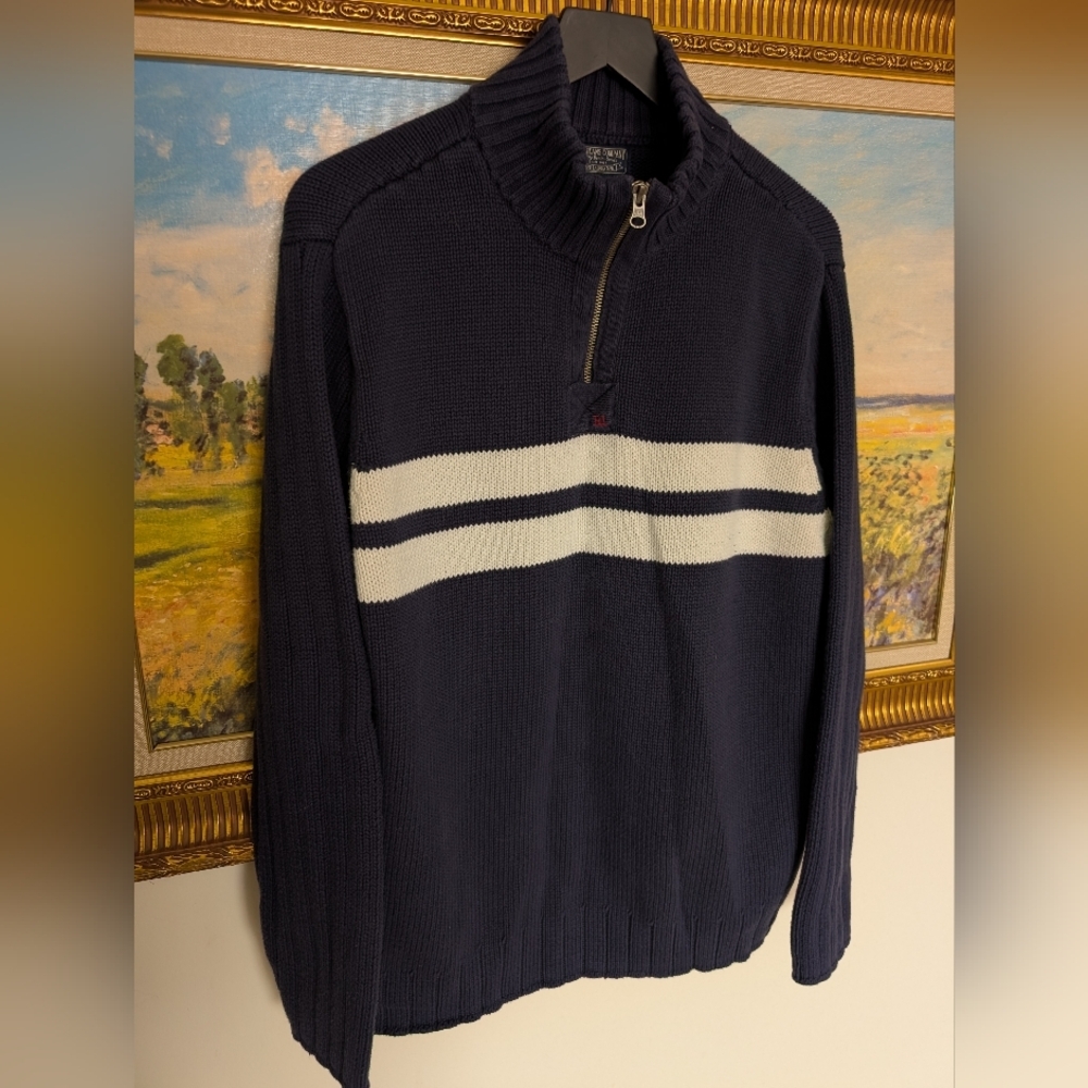 Vintage Ralph Lauren Blue Quarter Zip Sweater